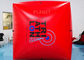 Cube de flottement en balise de l'eau de la bâche 1.5M Square Shape Inflatable de PVC avec des balises de bain de triathlon de logo