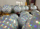 Boule gonflable de miroir d'argent lumineux sphérique de couleur pour la décoration de partie