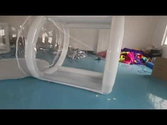 Tente de camping à bulles gonflables transparente de 4 m avec tunnel hermétique