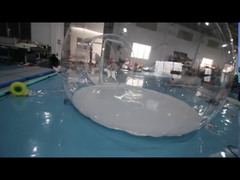 Tente de camping à bulles gonflables à double chambre blanche en PVC