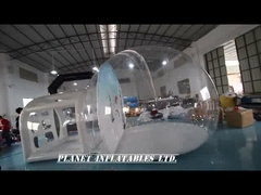 Tente à bulles gonflables de 4 m avec fond de passage