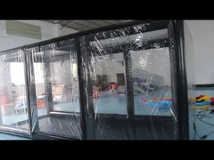 Tente de garage gonflable noire soudure étanche à l'air pour le stockage des voitures