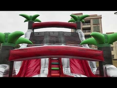 Toboggans aquatiques gonflables en bâche PVC anti-crevaison avec piscine