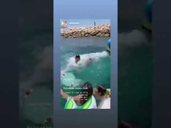 0.9mm PVC équipement de jeu d'eau glissière gonflable pour yacht taille personnalisée glissière gonflable yacht