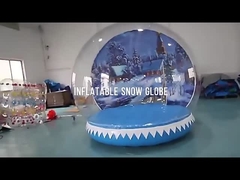 Cabine gonflable de photo de Chambre de rebond de globe de neige de globes de neige de PVC pour la décoration de Noël