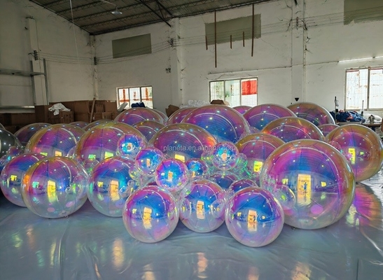 Ballon miroir géant double couche en PVC Ballon sphérique gonflable Ballon miroir à vendre