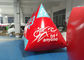 La taille adaptée aux besoins du client par marqueurs gonflables rouges EN14960 de balise de l'eau de pyramide de sécurité a approuvé