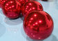 Boule gonflable rouge décorative de miroir de PVC de la boule 60cm de Noël