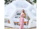 tente gonflable de bulle de bulle de 5M de maison de jungle de loge d'Ubud d'igloo de bulle de loge de PVC de camping de tente gonflable claire d'hôtel