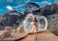 Grande tente de Camping à bulles gonflable transparente extérieure Tunnel unique tente de Globe de Camping à bulles gonflables