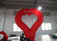 Partie LED allumant le coeur rouge de publicité gonflable d'AMOUR de ballon