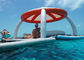 Île de flottement de flottement gonflable de l'eau gonflable de plates-formes d'équipement de jeu de l'eau avec la tente pendant le temps libre